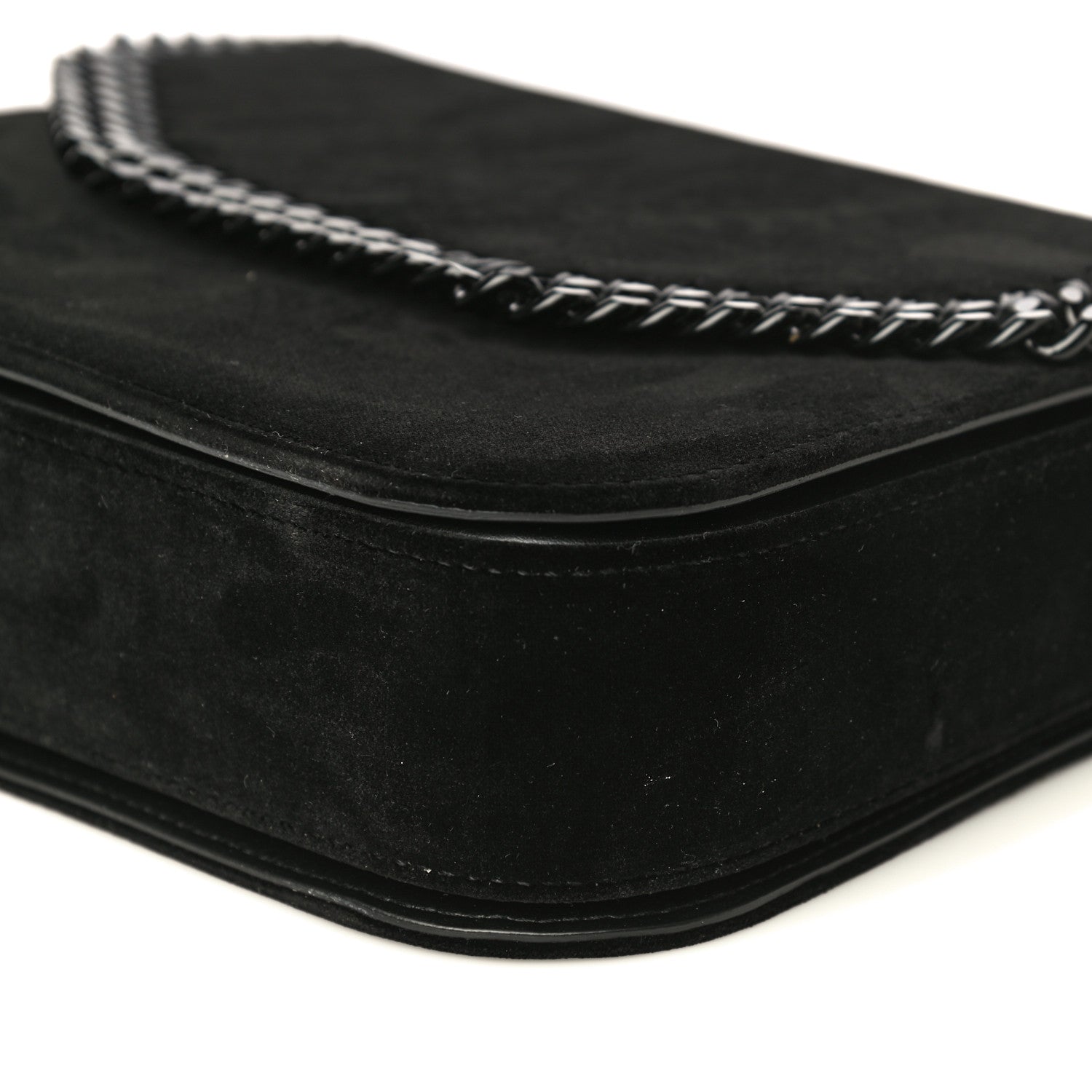 Stella McCartney Velvet Effect Medium Falabella Box Shoulder Bag Black 10 of 13