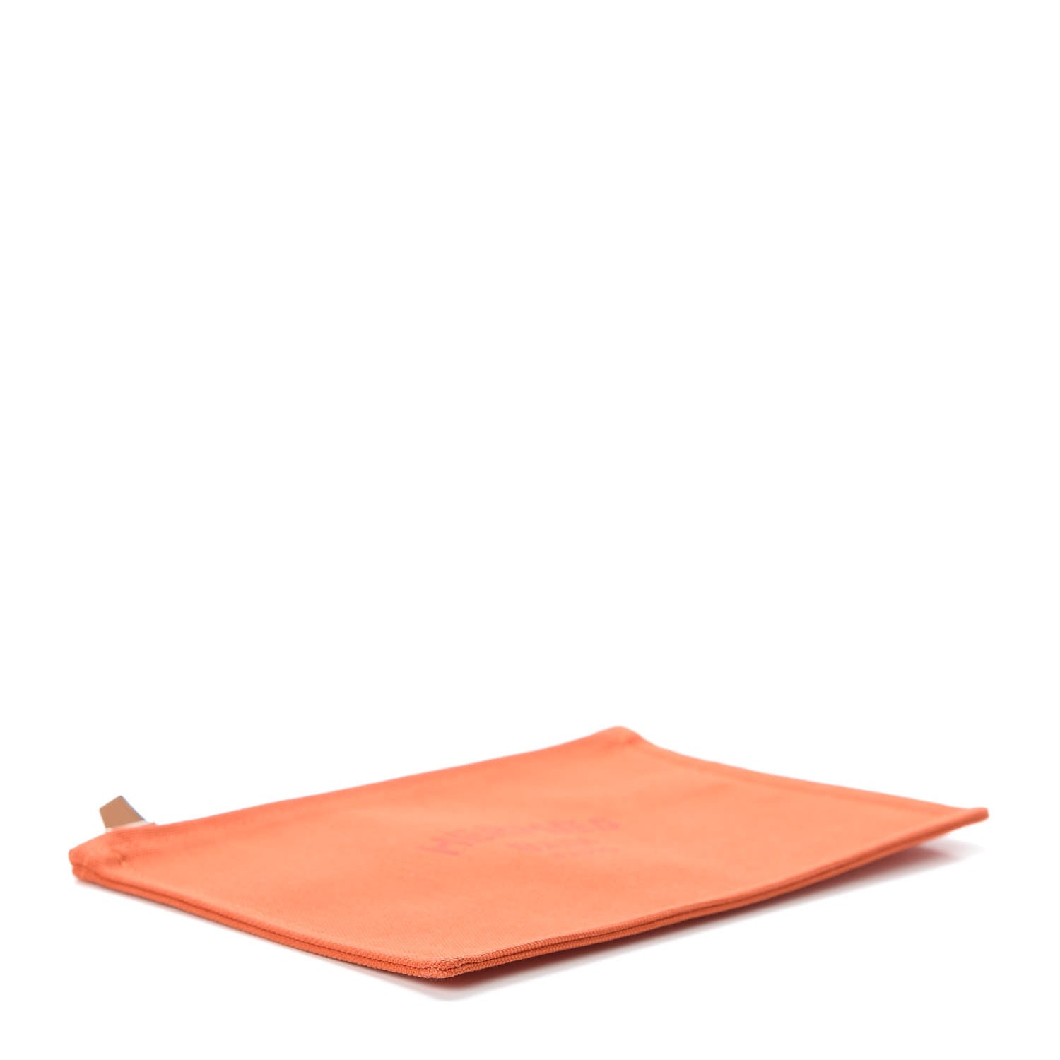 Hermes Toile Flat Yachting Pouch PM Orange 4 of 6