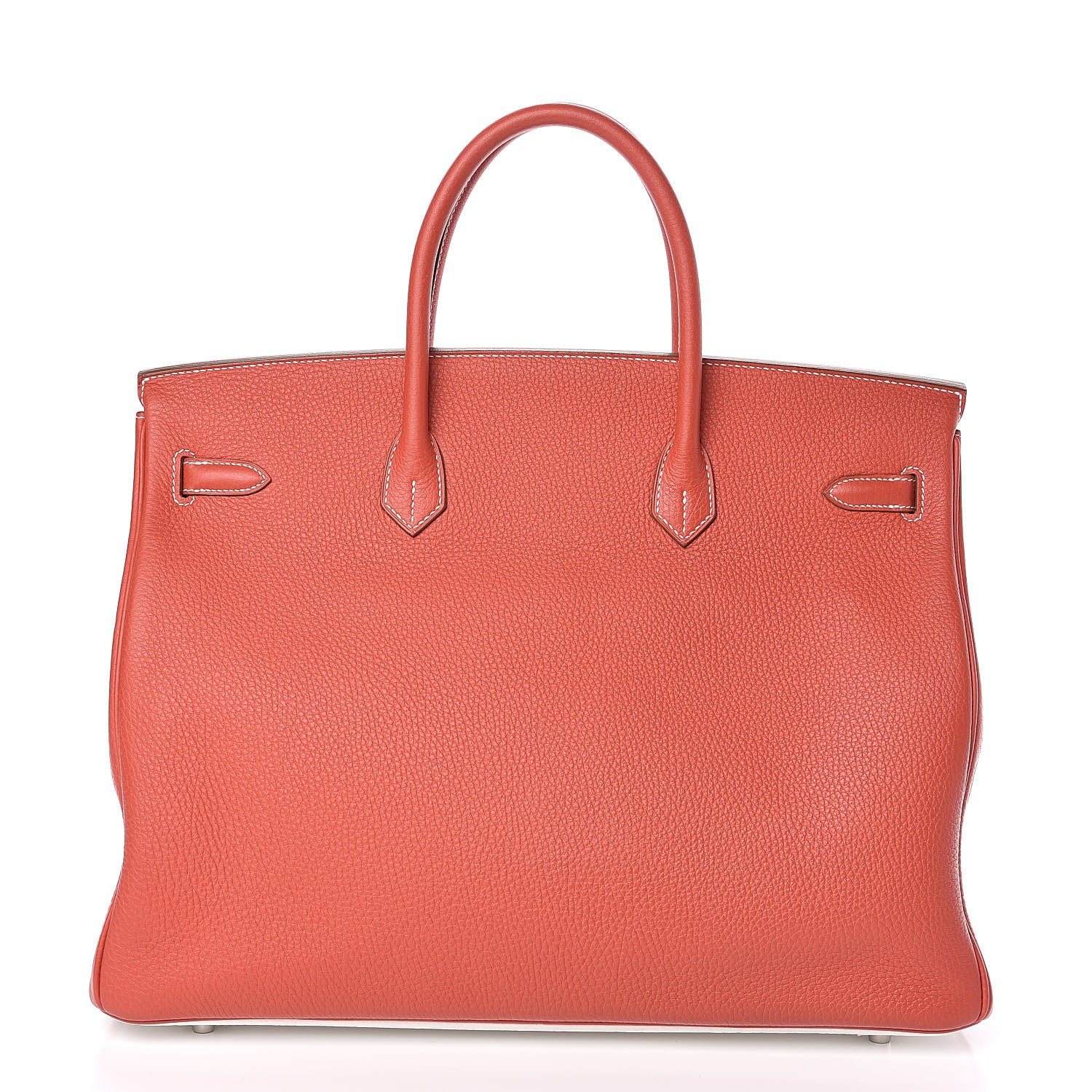 Hermes Togo Casaque Birkin 40 Sanguine White 4 of 31