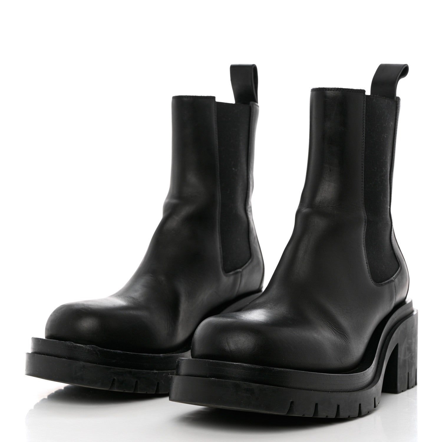 Bottega Veneta Calfskin The Lug Chelsea 30/70mm Ankle Boots 39 Black 3 of 12