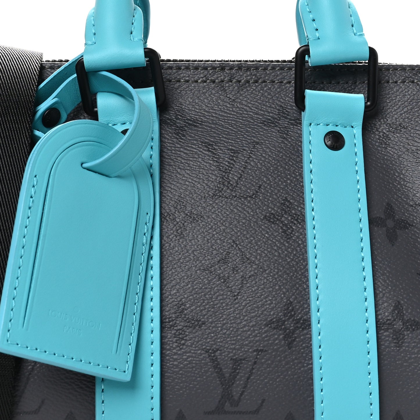 Reverse Monogram Eclipse Keepall Bandouliere 25 Turquoise