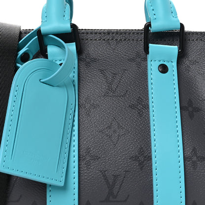 Louis Vuitton Reverse Monogram Eclipse Keepall Bandouliere 25 Turquoise 7 of 10