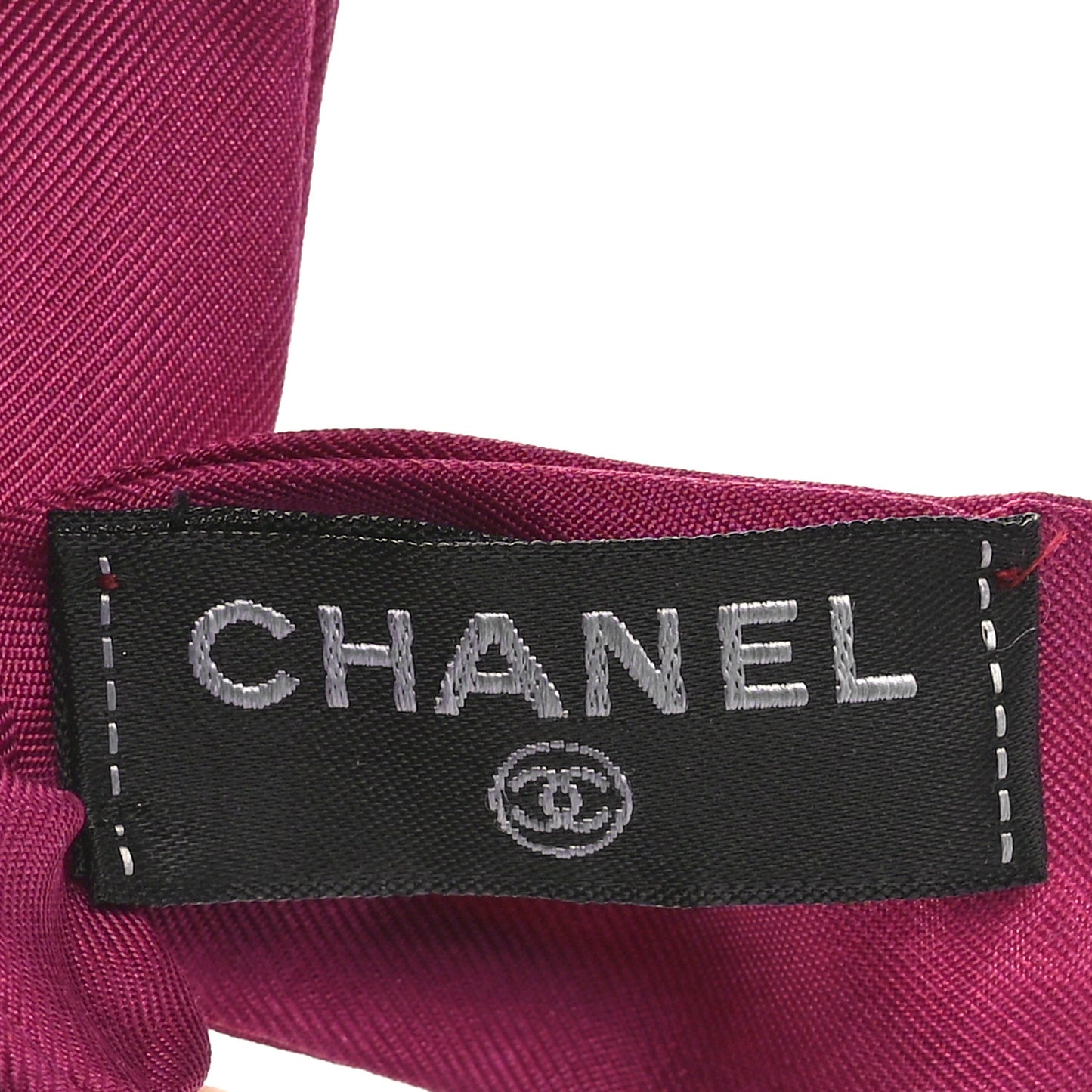 Silk Bow Scrunchie Hair Tie Fuchsia