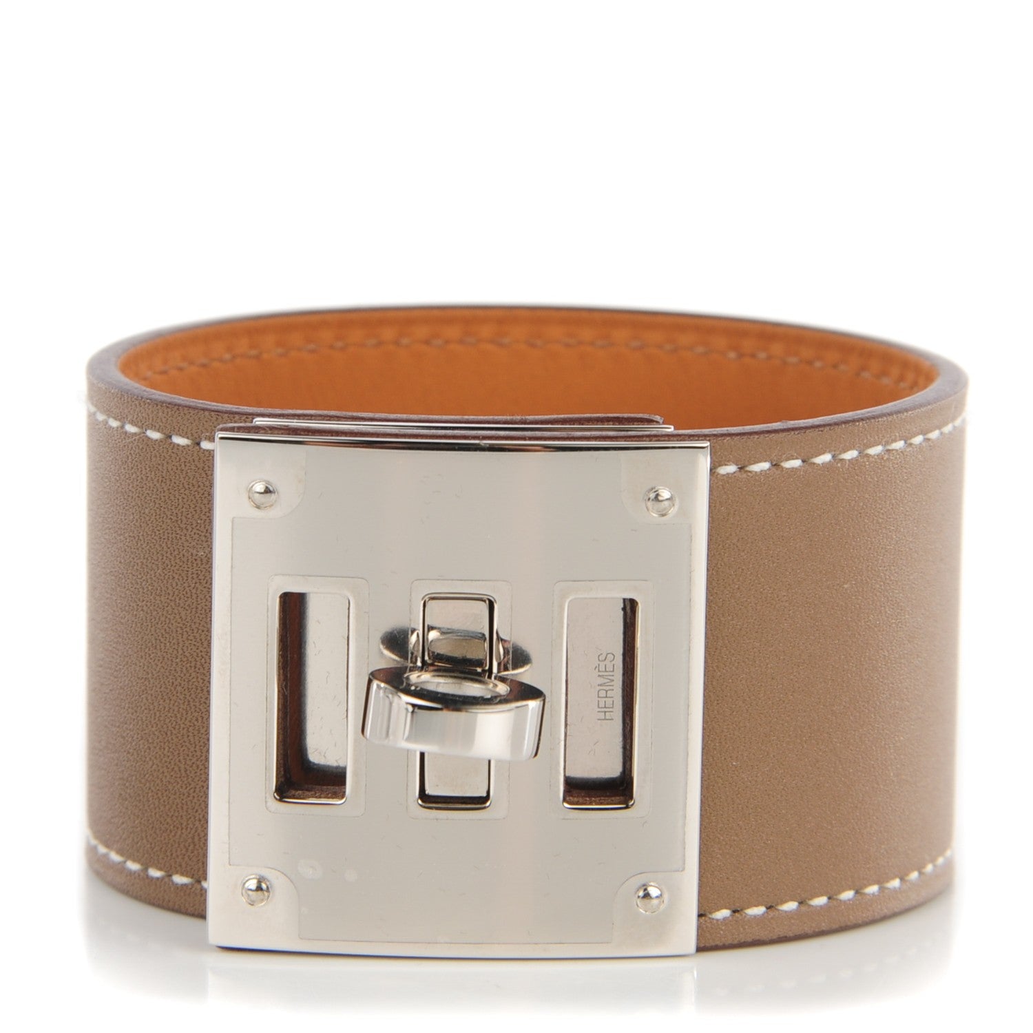 Hermes Chamonix Kelly Dog Bracelet Etoupe 1 of 7