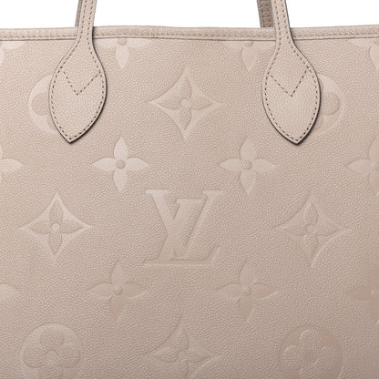 Louis Vuitton Empreinte Monogram Giant Neverfull MM Tourterelle 9 of 9