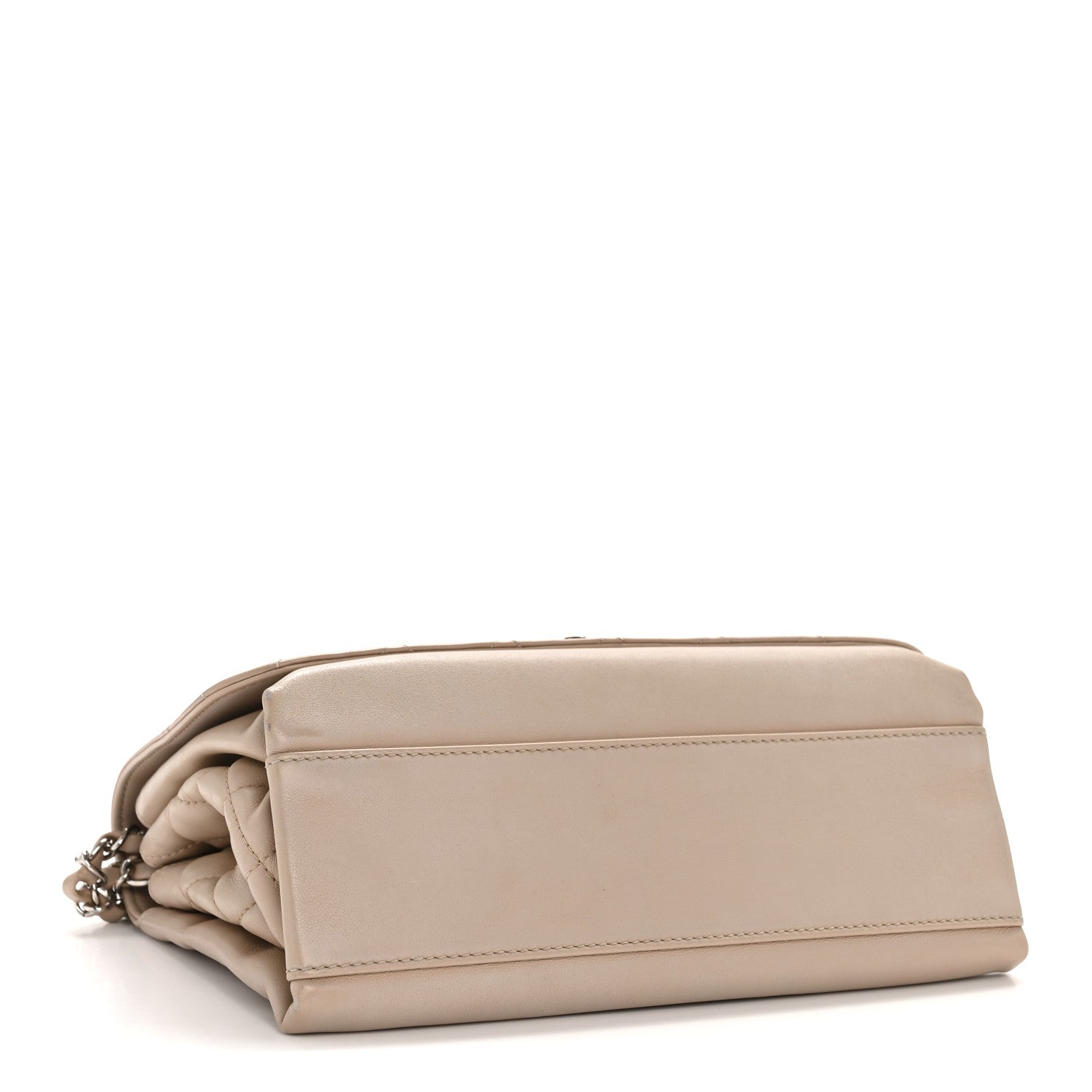 Chanel Calfskin Small Tramezzo Flap Beige 4 of 13