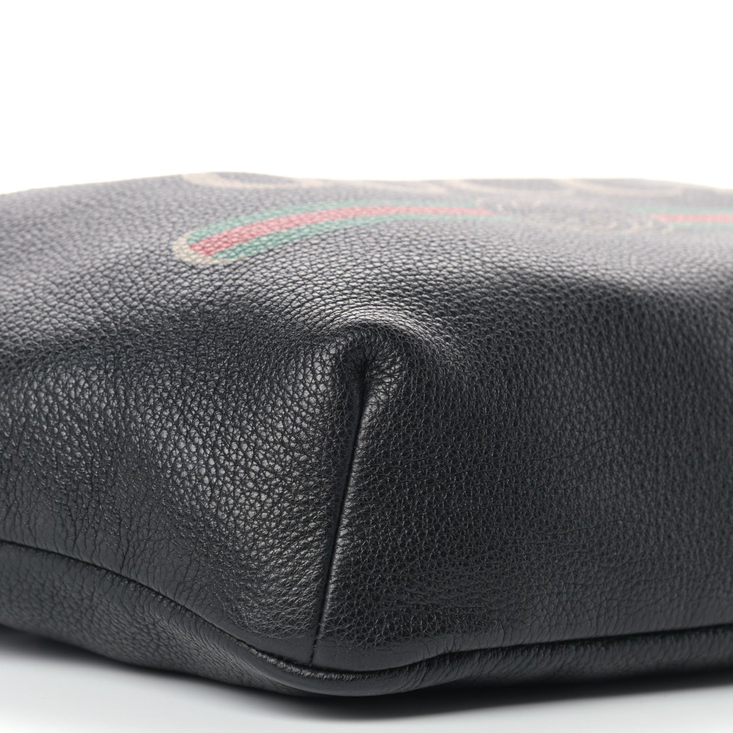 Grained Calfskin Logo Belt Bag Black