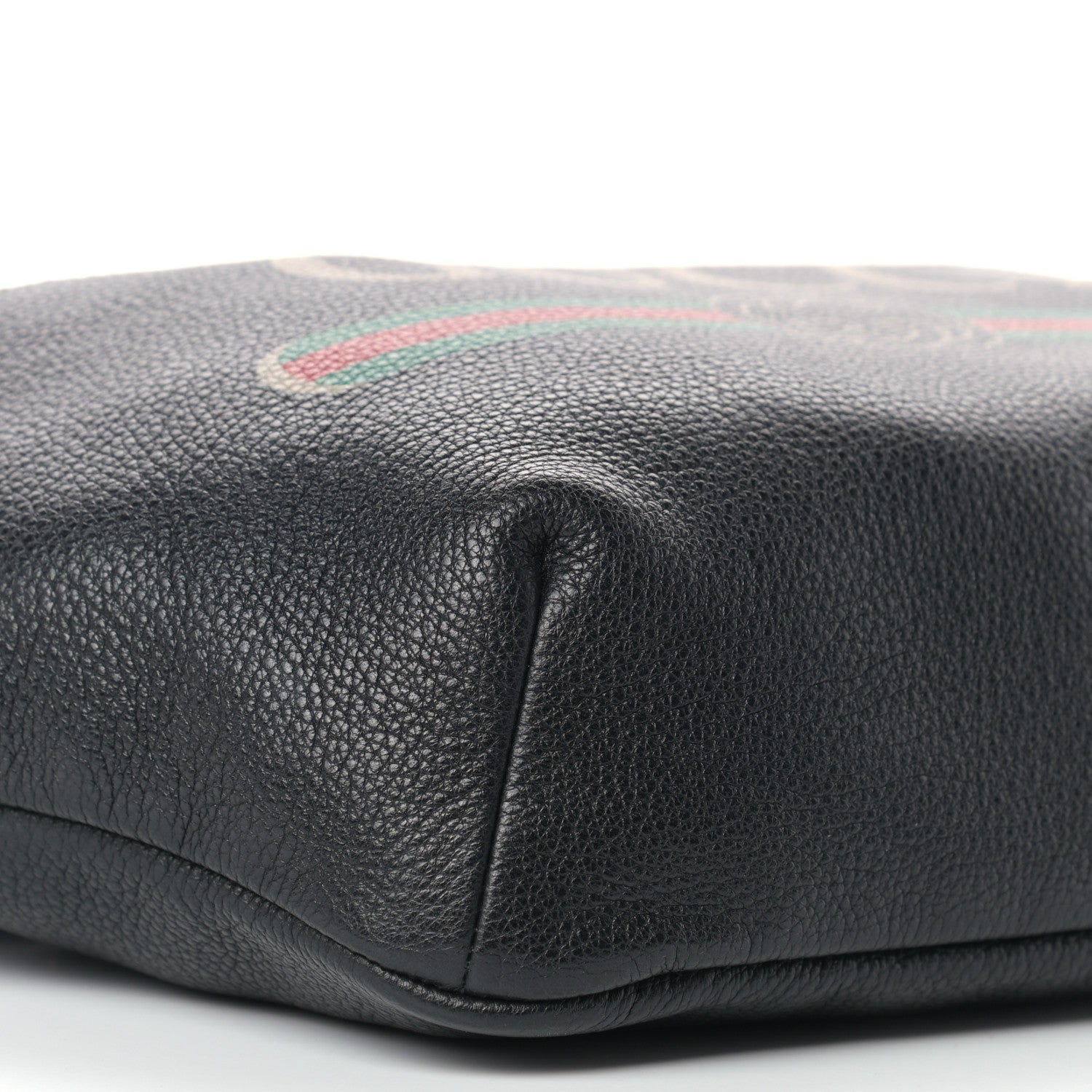 Gucci Grained Calfskin Logo Belt Bag Black 7 of 8