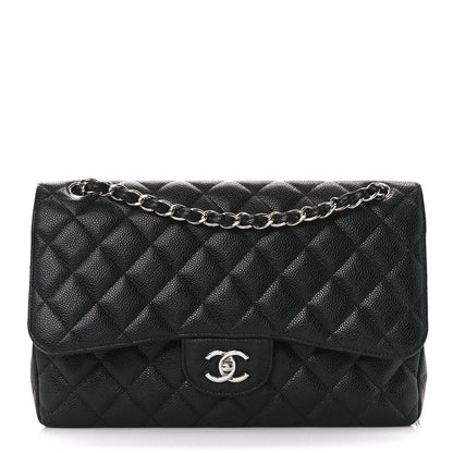 Chanel Caviar Quilted Jumbo Double Flap Black 1 of 11