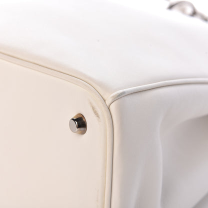 Christian Dior Smooth Calfskin Large Diorissimo Tote White 11 of 13