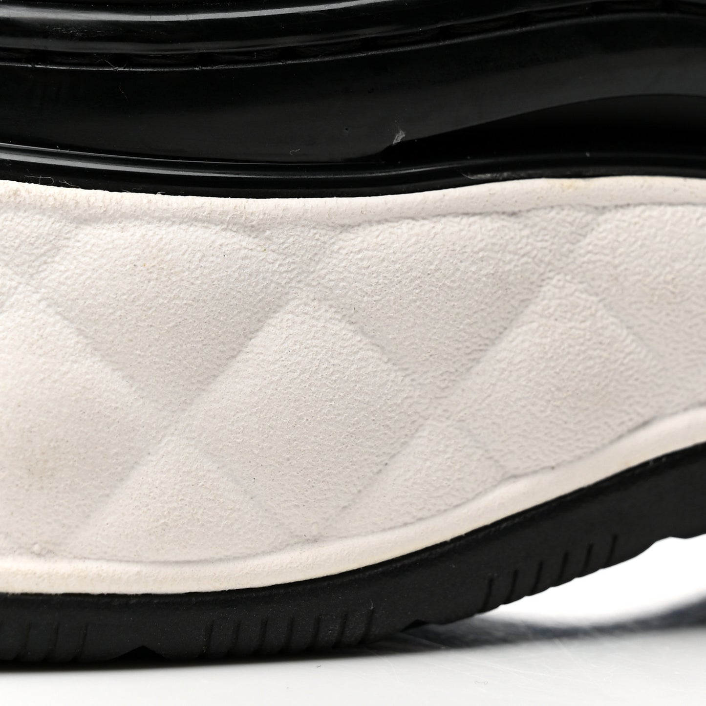 Velvet Calfskin Mixed Fibers CC Sneakers 36.5 Black