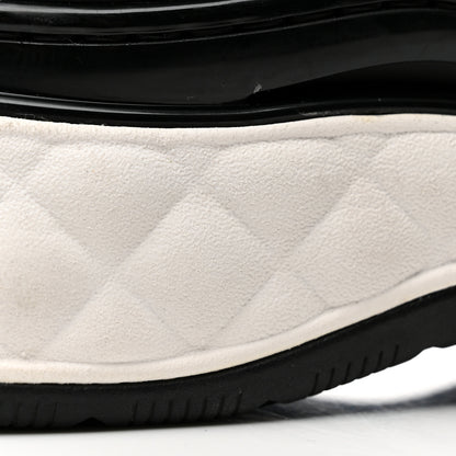 Chanel Velvet Calfskin Mixed Fibers CC Sneakers 36.5 Black 13 of 14