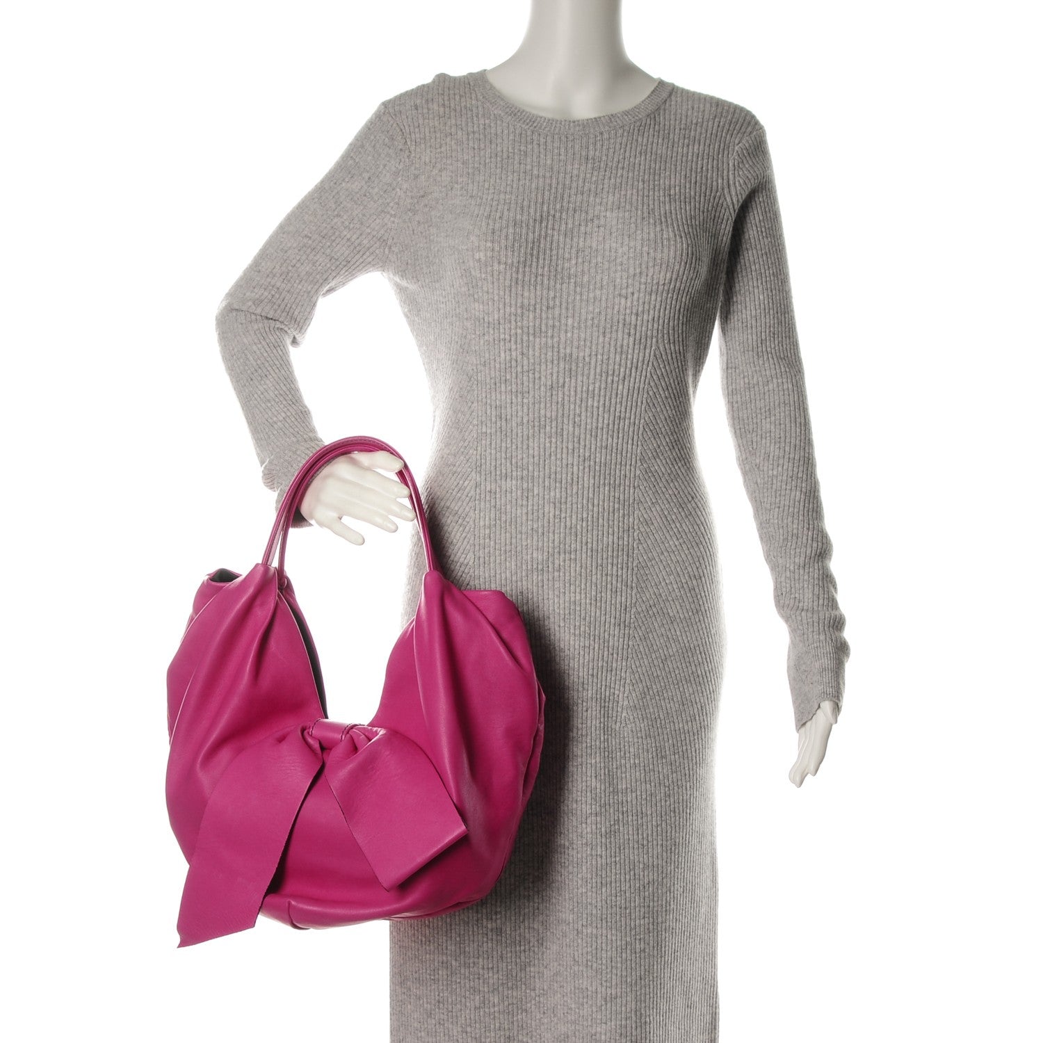 Valentino Garavani Nappa 360 Bow Hobo Pink 2 of 7