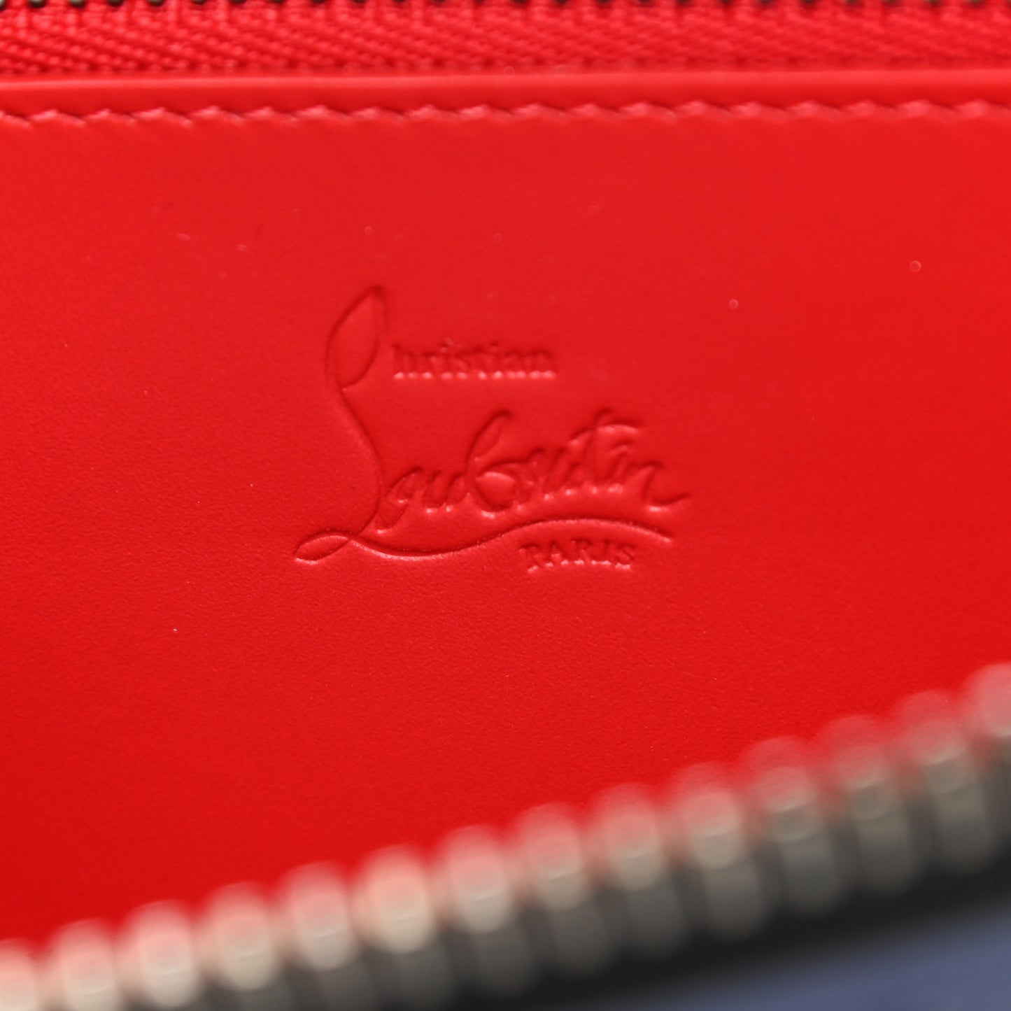 Calfskin Paris Panettone Spiked Zip Around Wallet Multicolor
