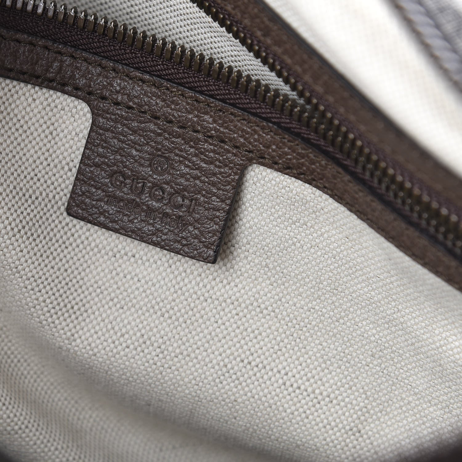 Gucci Soft GG Supreme Monogram Textured Dollar Calfskin Web Large Ophidia Carry-On Duffle Bag Beige Ebony New Acero 7 of 8