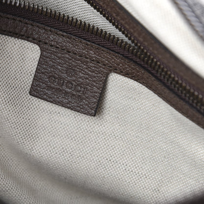 Gucci Soft GG Supreme Monogram Textured Dollar Calfskin Web Large Ophidia Carry-On Duffle Bag Beige Ebony New Acero 7 of 8