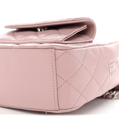 Chanel Caviar Quilted CC Mini Classic Backpack Pink 10 of 11
