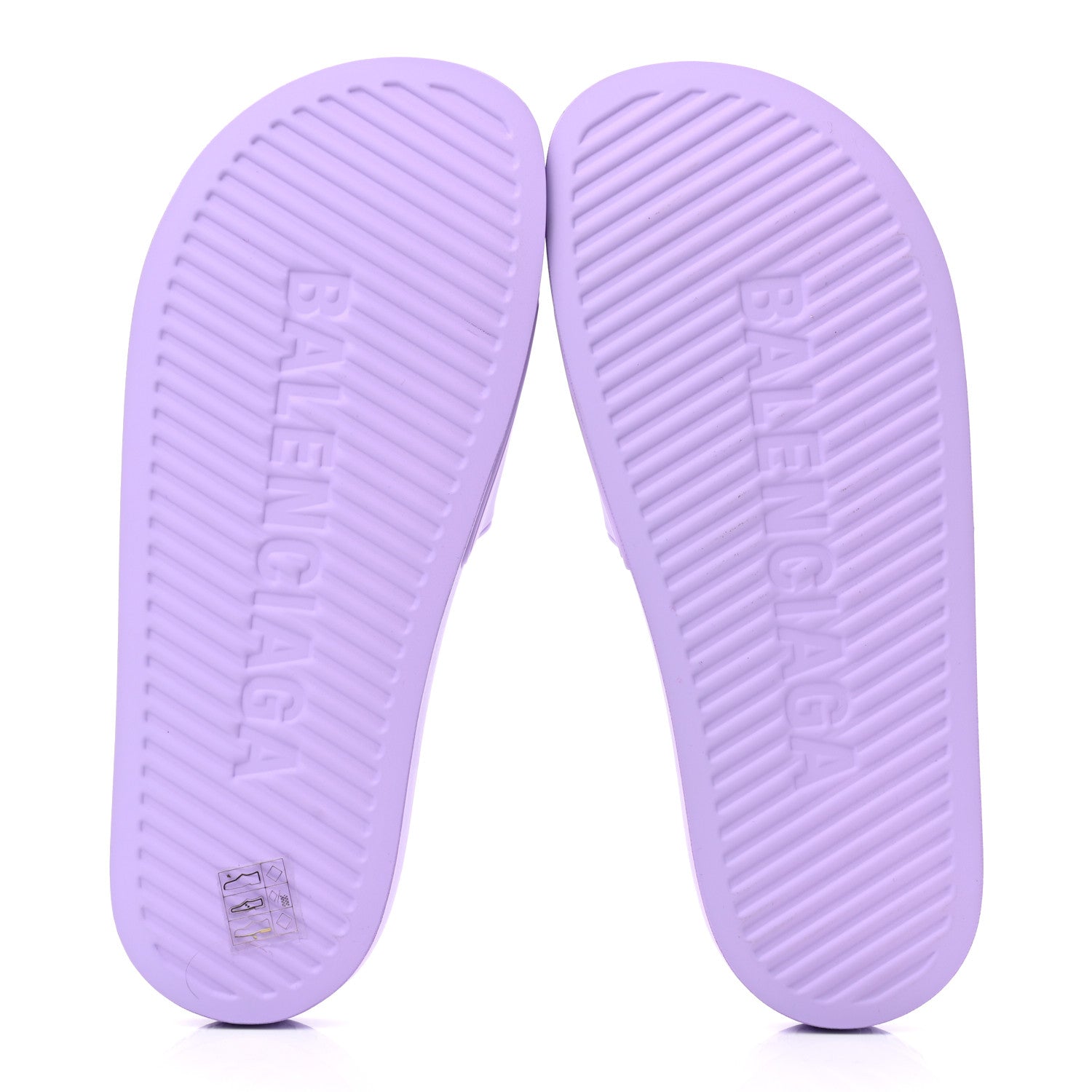 Balenciaga Rubber Womens BB Pool Slide Sandals 38 Lilac 9 of 13