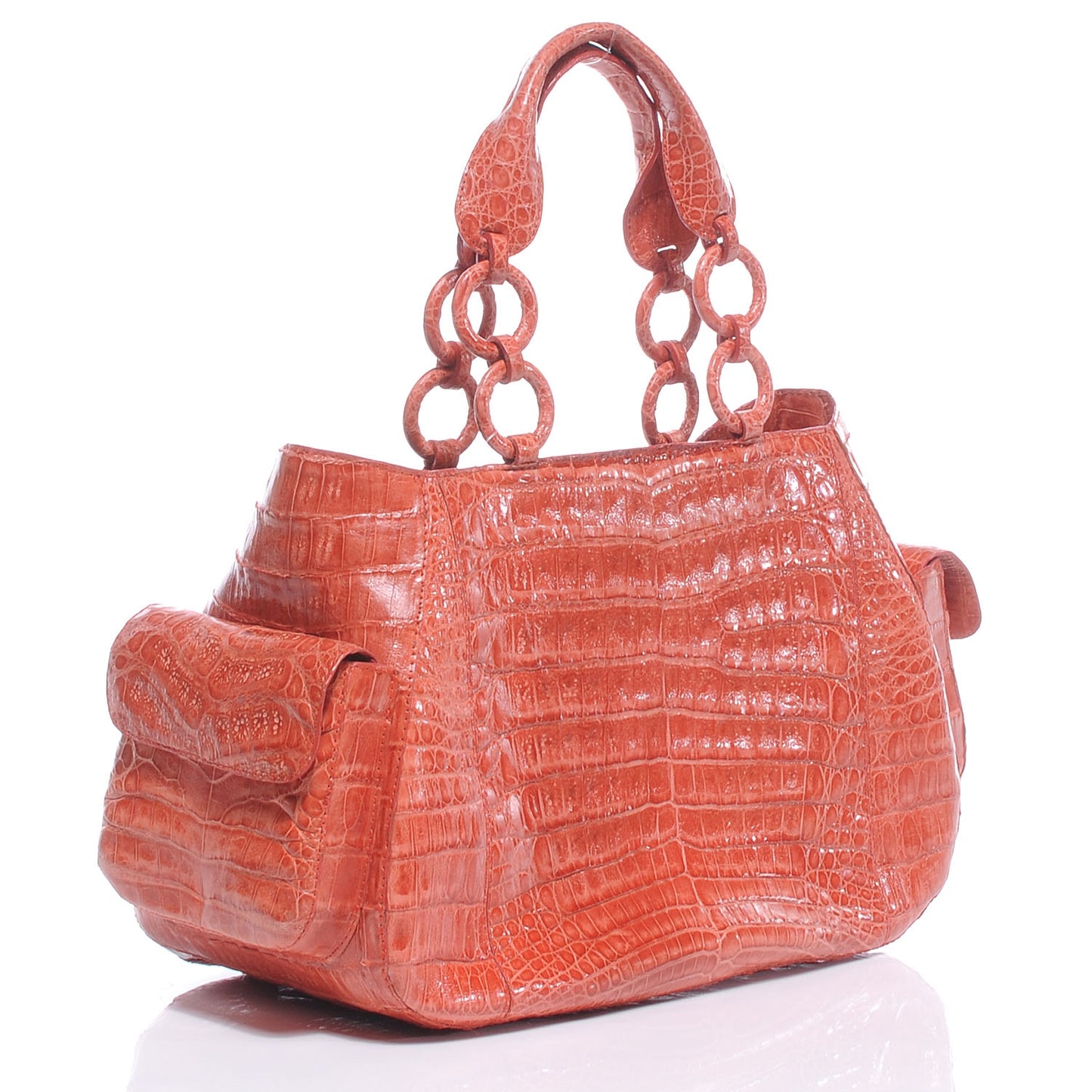 Crocodile Handbag Orange