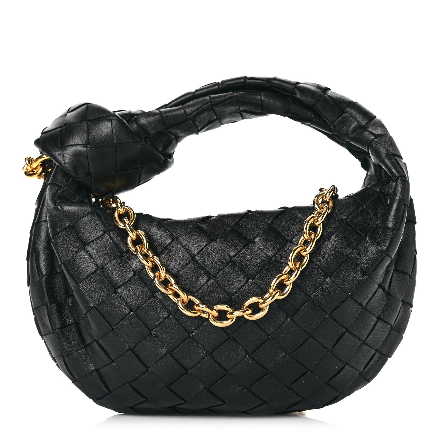 Bottega Veneta Nappa Intrecciato Mini Chain Jodie Black 1 of 10