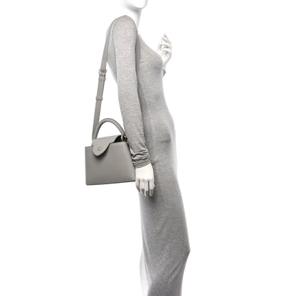 Louis Vuitton Taurillon Capucines BB Flint Grey 2 of 12