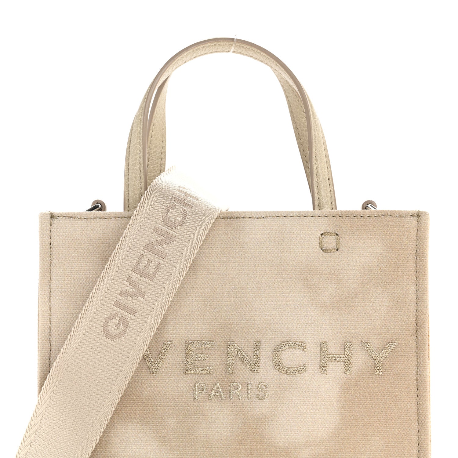 Givenchy Tie Dye Canvas Mini G Shopping Tote Beige 8 of 10