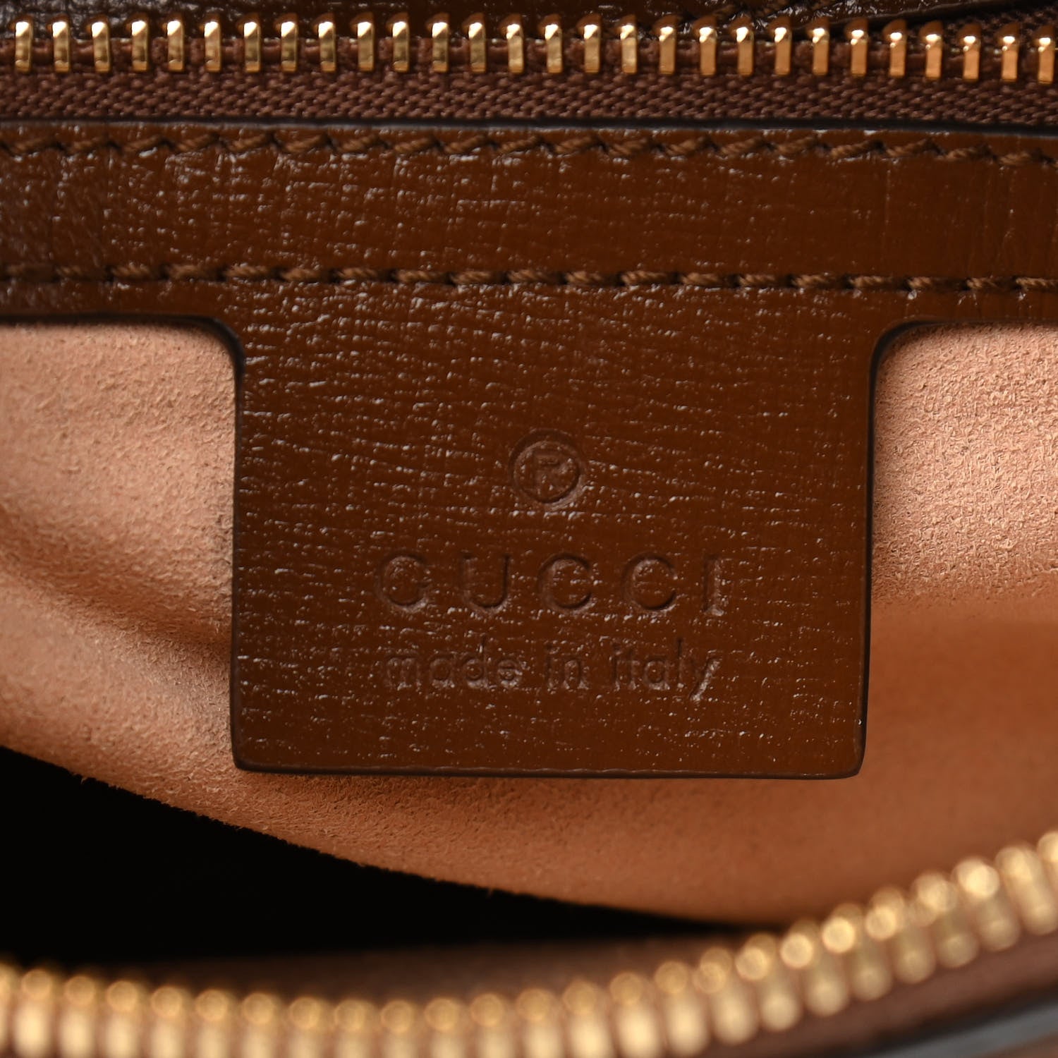 Gucci GG Supreme Monogram Small Horsebit 1955 Shoulder Bag Beige Brown Sugar 6 of 14