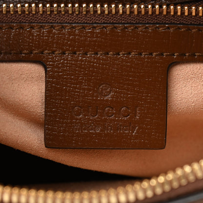 Gucci GG Supreme Monogram Small Horsebit 1955 Shoulder Bag Beige Brown Sugar 6 of 14
