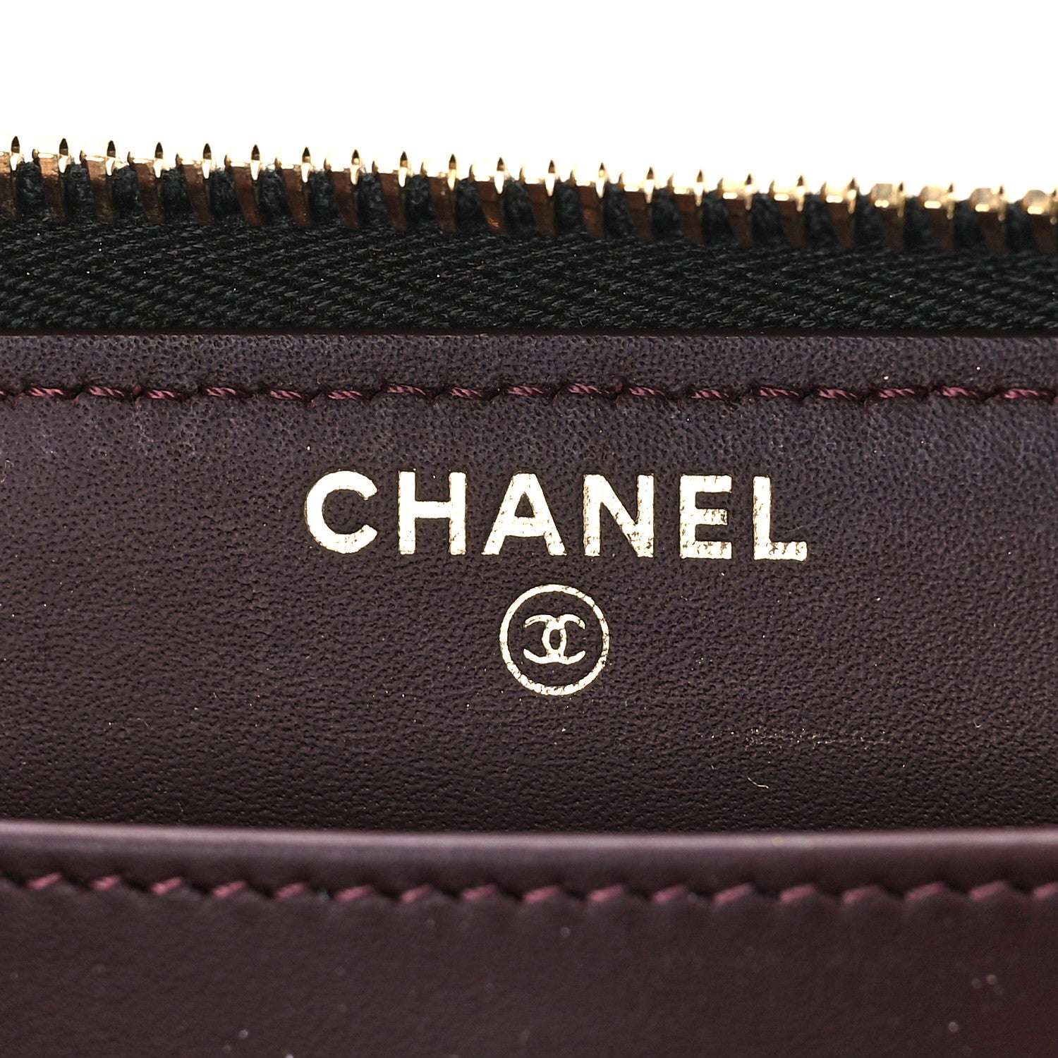 Chanel Caviar Quilted Large Zip Around Wallet Black 6 of 10