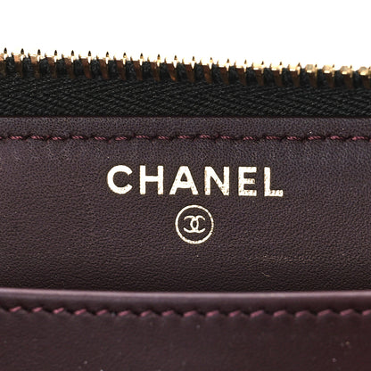 Chanel Caviar Quilted Large Zip Around Wallet Black 6 of 10