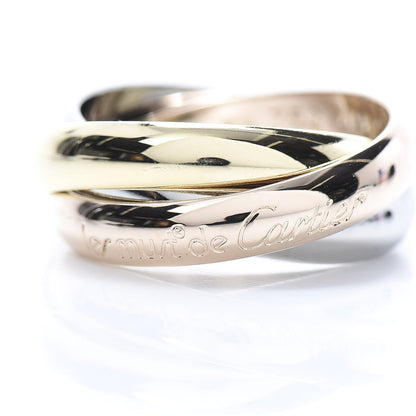 Cartier 18K Pink Yellow White Gold Classic Les Must De Trinity Ring 49 4.75 4 of 7