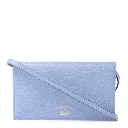 Gucci Dollar Calfskin Mini Swing Wallet Bag Mineral Blue 1 of 10