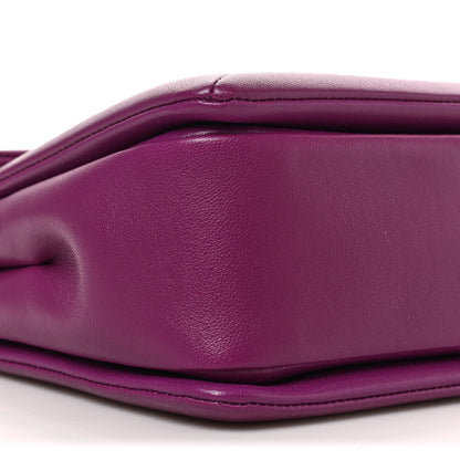 Valentino Garavani Nappa One Stud Chain Clutch Prune 7 of 8
