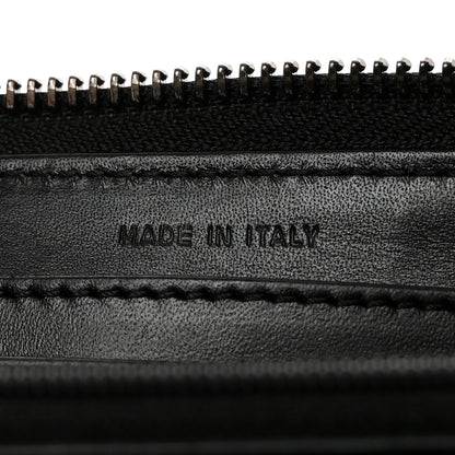 Burberry Calfskin Studded Zip Around Wallet Black 7 of 8