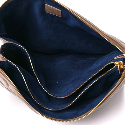 Louis Vuitton Lambskin Embossed Monogram Coussin MM Taupe 5 of 12