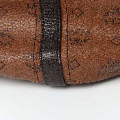 MCM Visetos Drawstring Shopper Cognac 11 of 15
