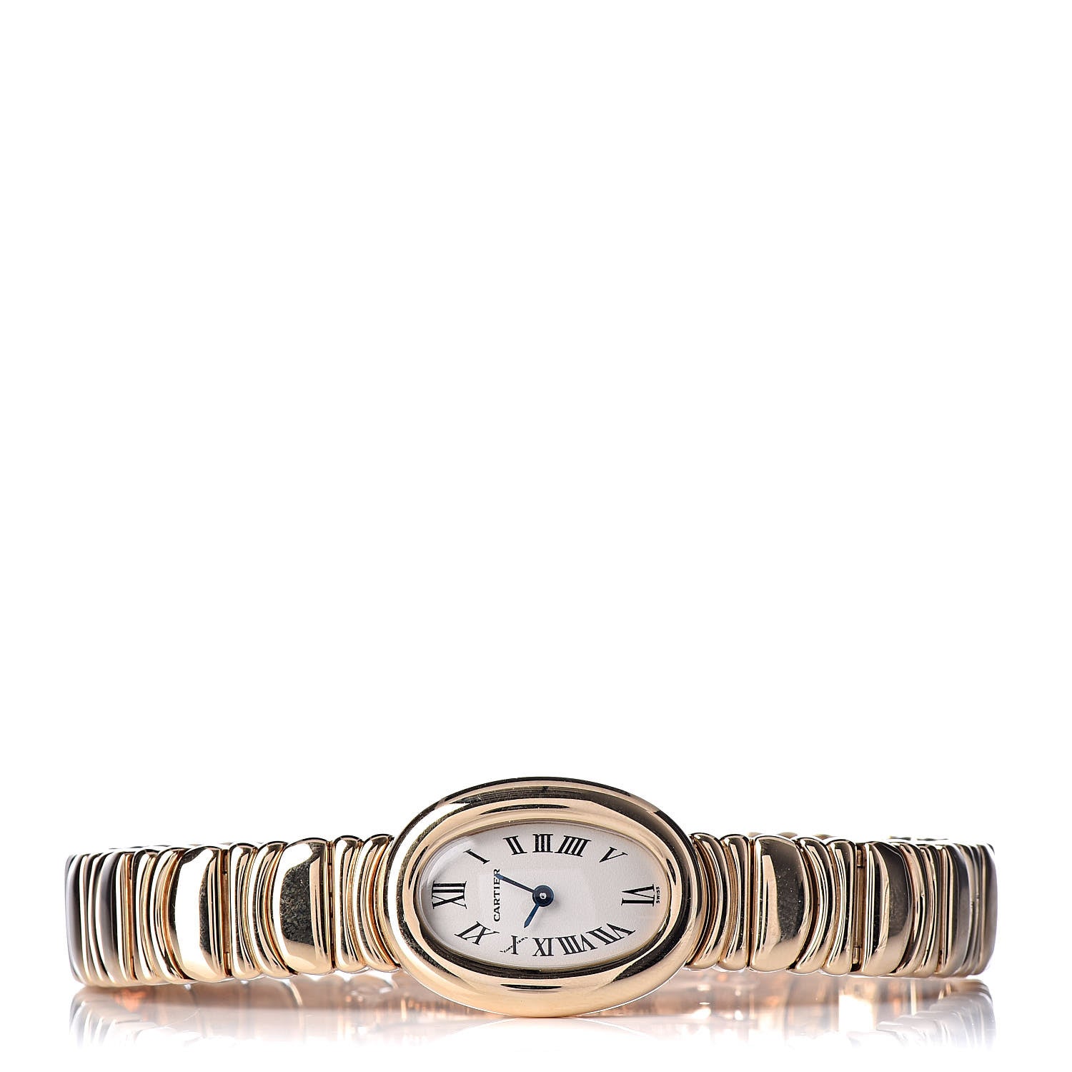 Cartier 18K Yellow Gold 18mm Baignoire Quartz Watch 3 of 7