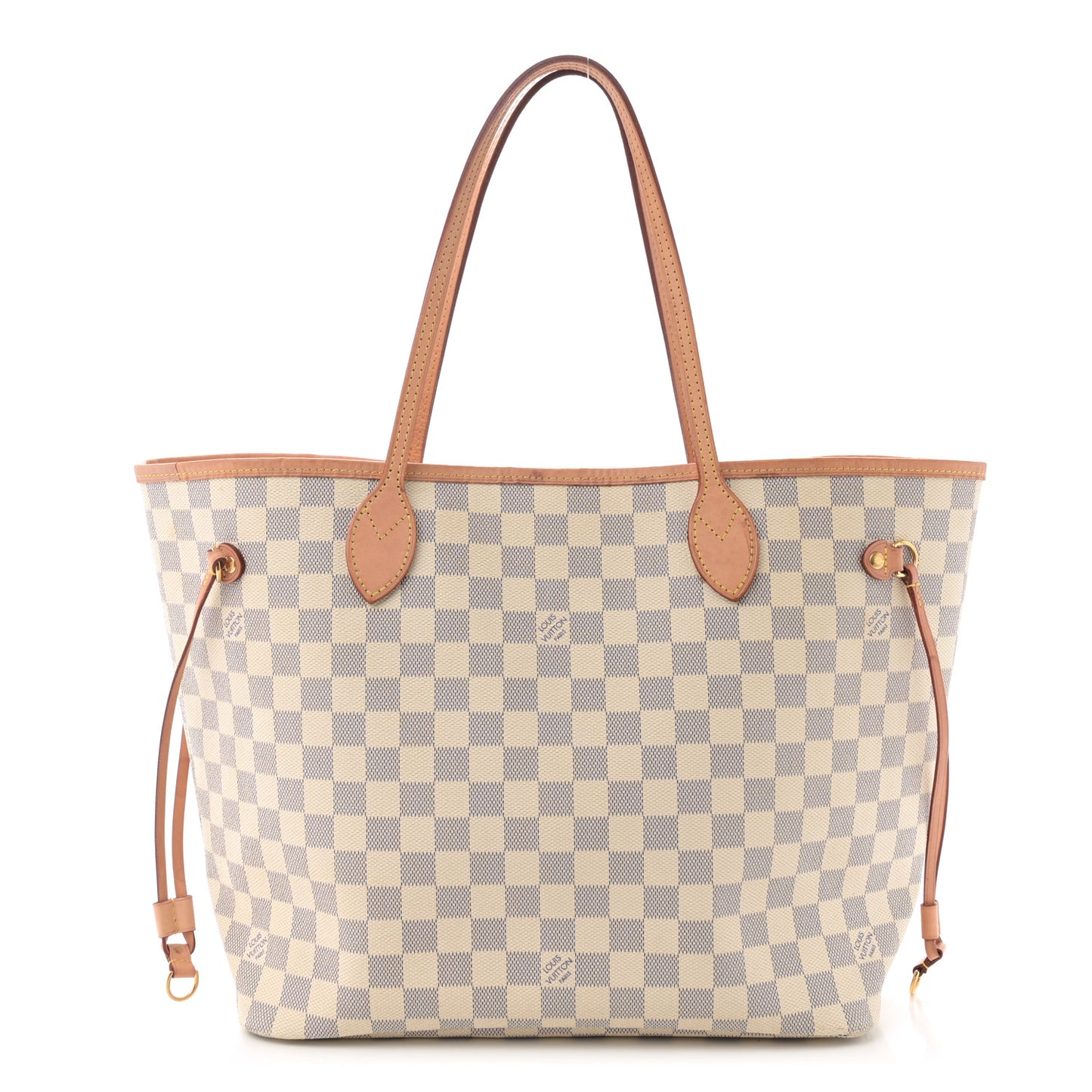 Damier Azur Neo Neverfull MM Rose Ballerine