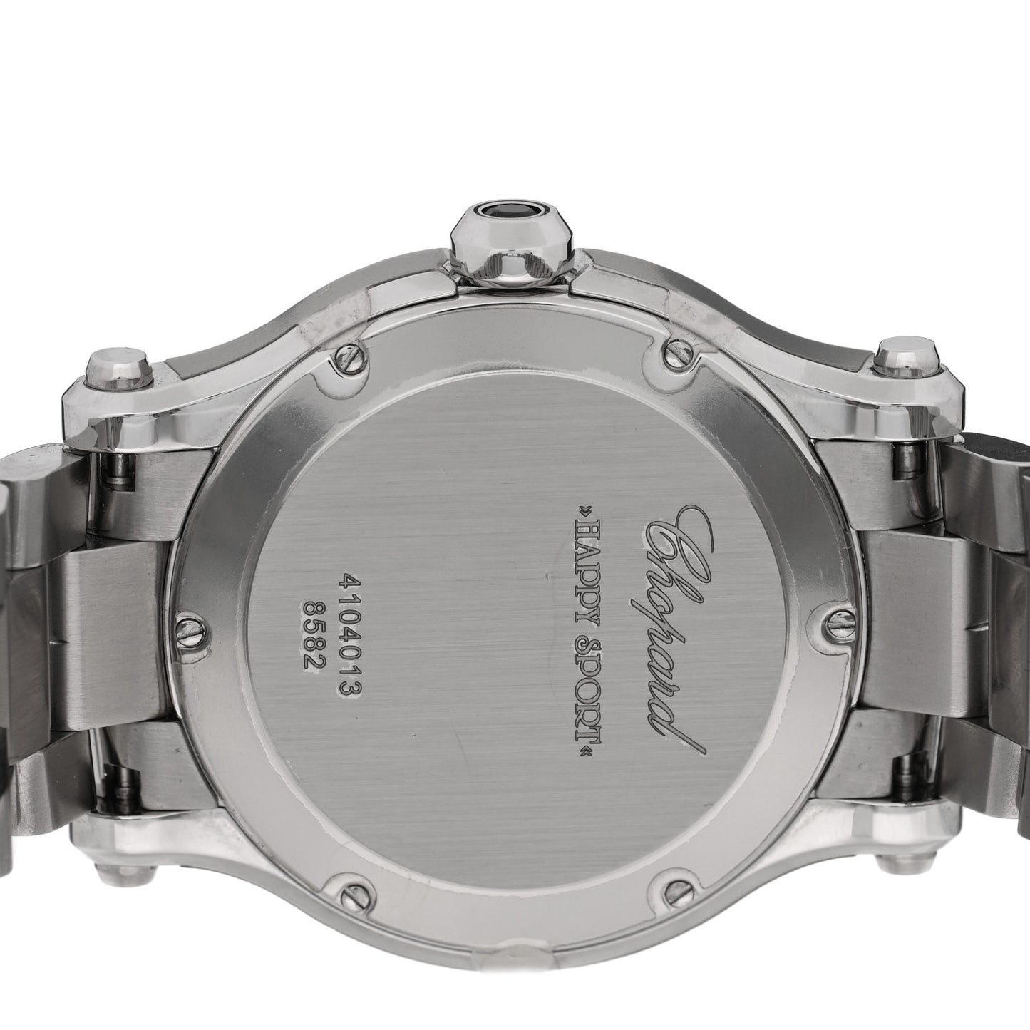 Stainless Steel 5 Diamond 36mm Happy Sport Quartz Watch