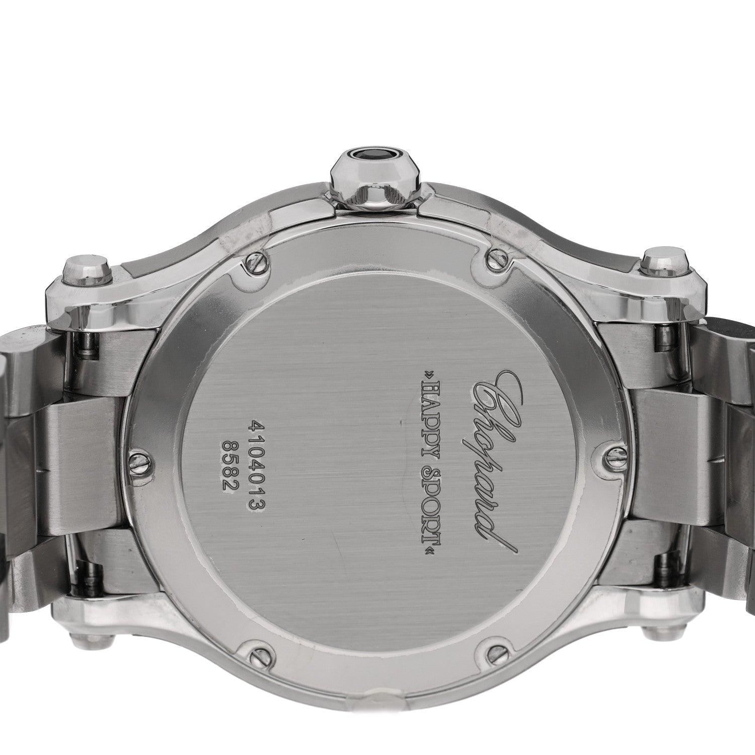 Chopard Stainless Steel 5 Diamond 36mm Happy Sport Quartz Watch 4 of 4