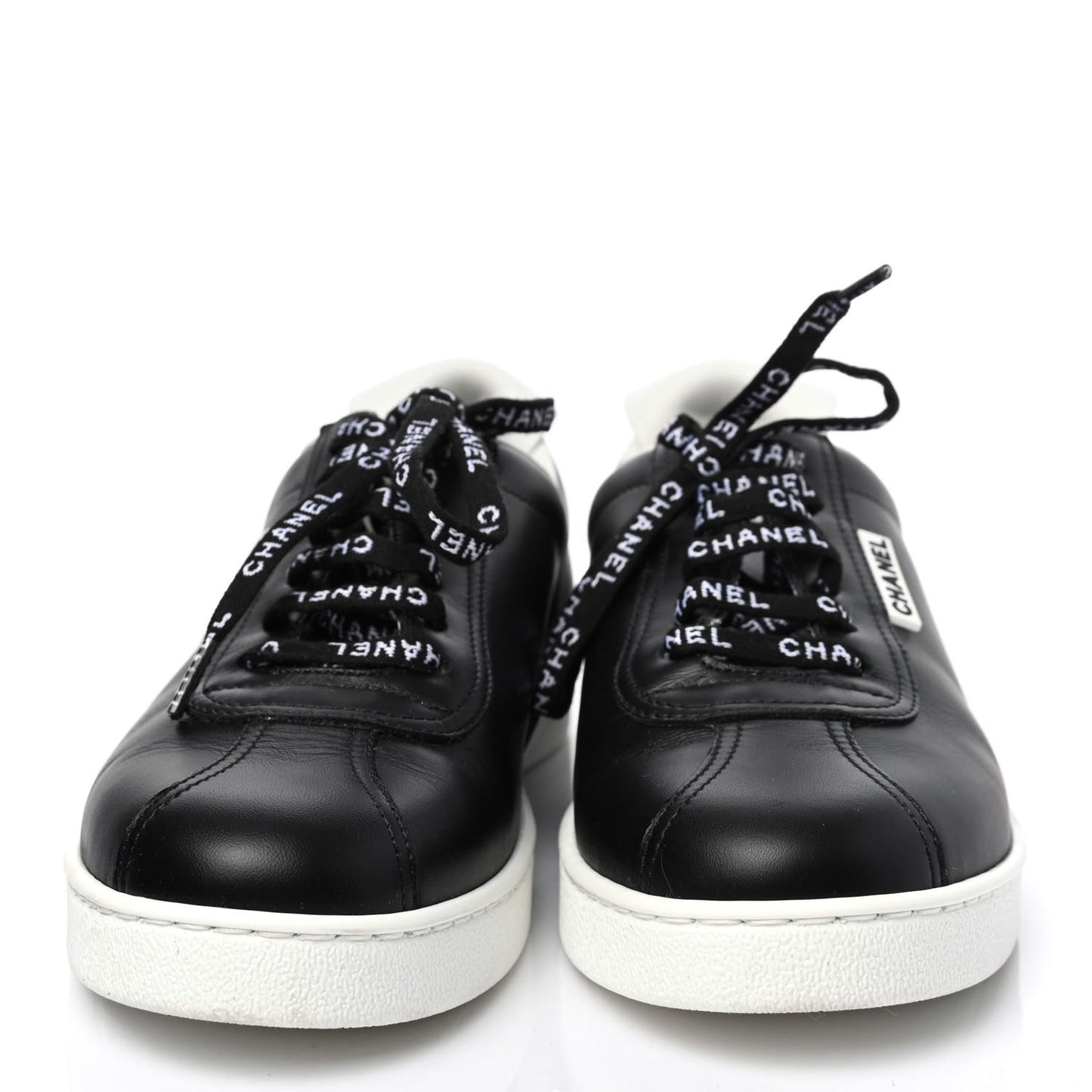 Calfskin CC Womens Sneakers 39.5 Black