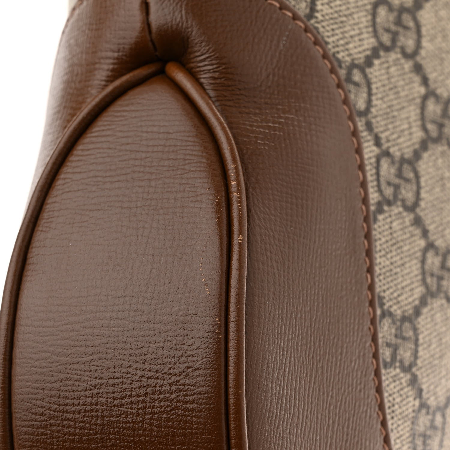 Gucci GG Supreme Monogram Azalea Calfskin Web Medium Jackie 1961 Hobo Beige Ebony Brown Sugar 15 of 15