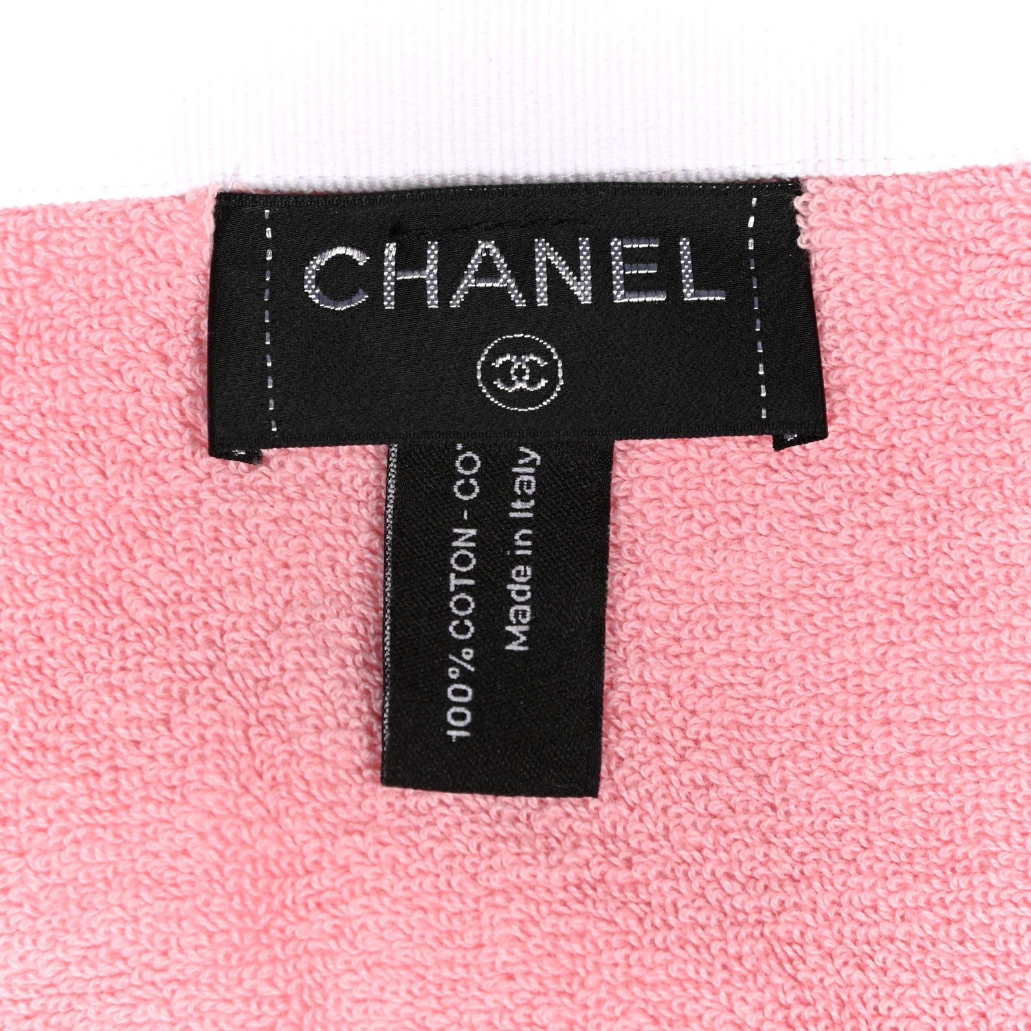 Chanel Cotton Coco Cuba Beach Towel Pink 4 of 4