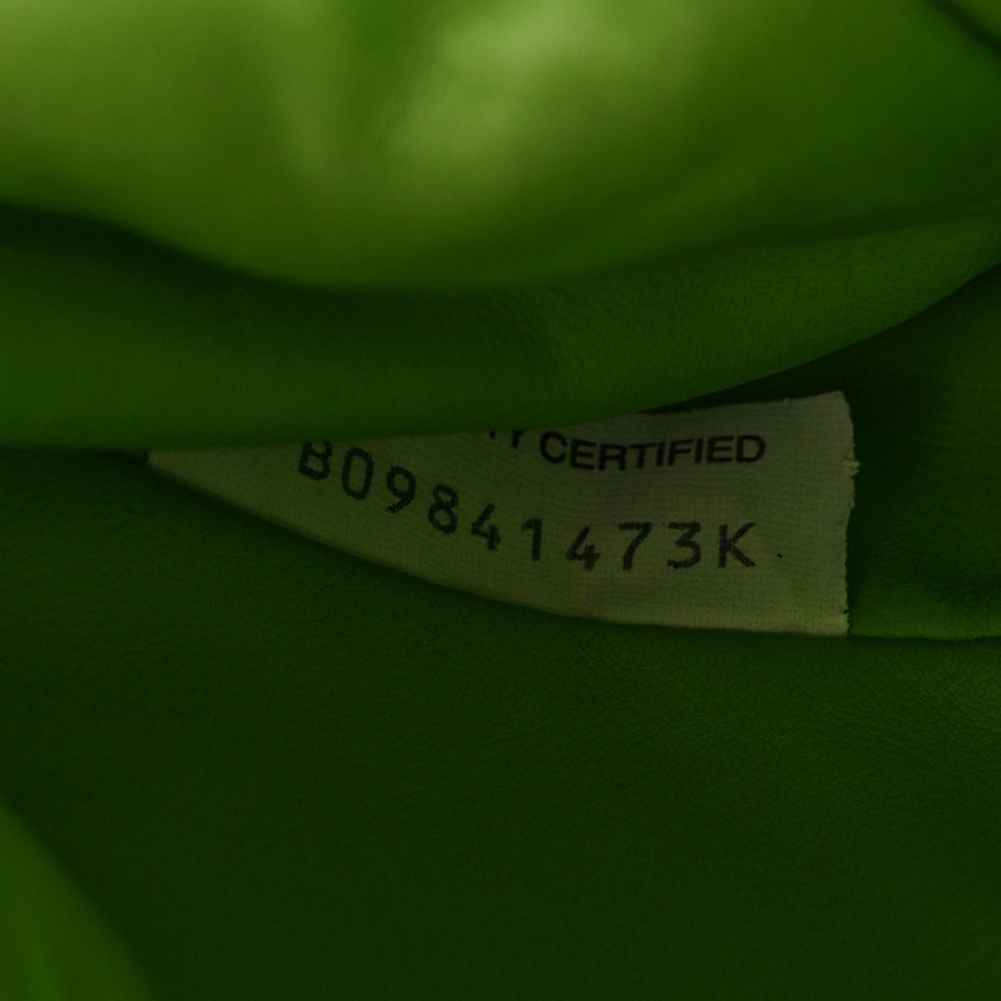 Butter Calfskin The Mini Pouch Acid Green