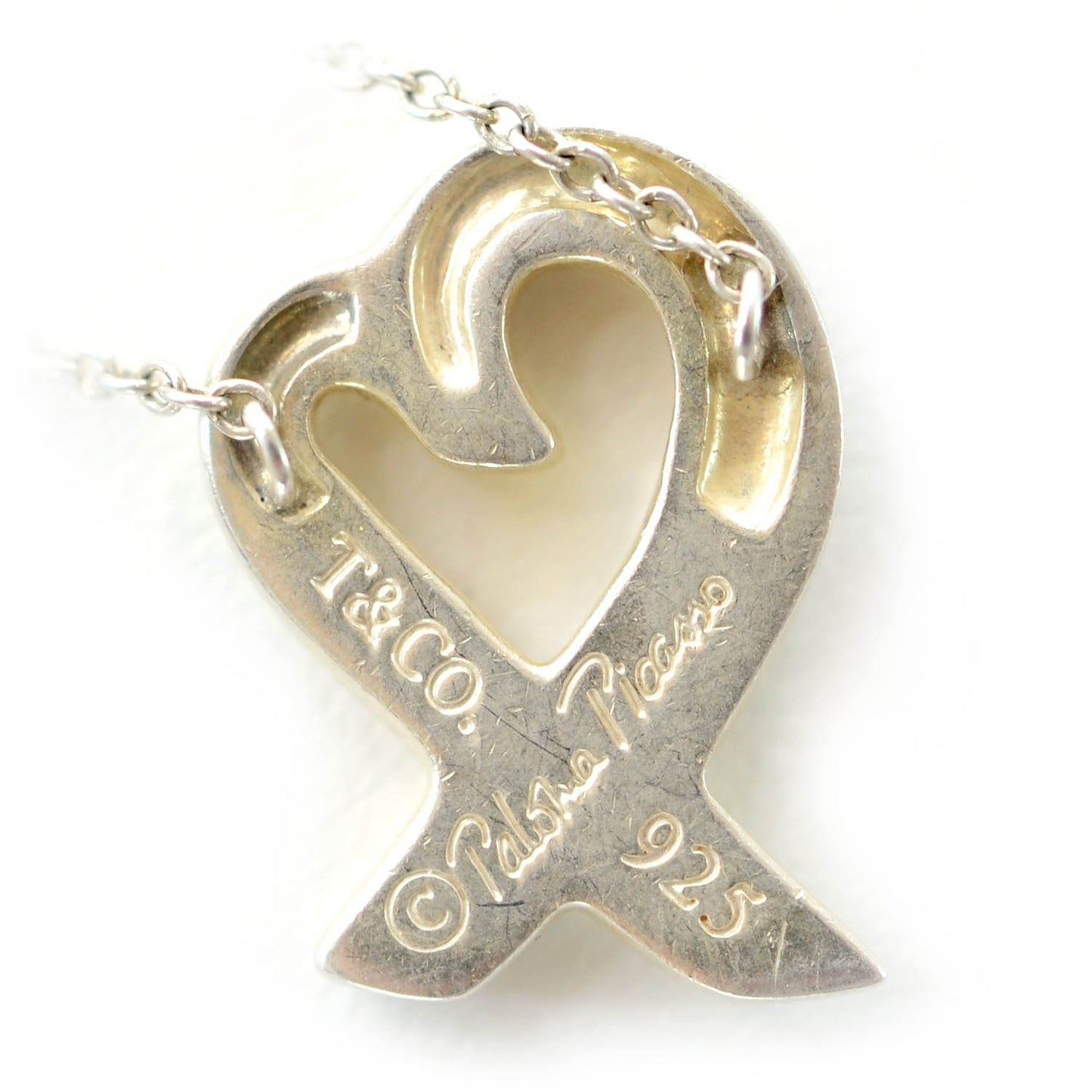 Sterling Silver Paloma Picasso Loving Heart Pendant Necklace