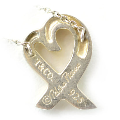 Tiffany Sterling Silver Paloma Picasso Loving Heart Pendant Necklace 3 of 4