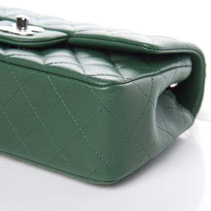 Chanel Lambskin Quilted Mini Rectangular Flap Green 9 of 10
