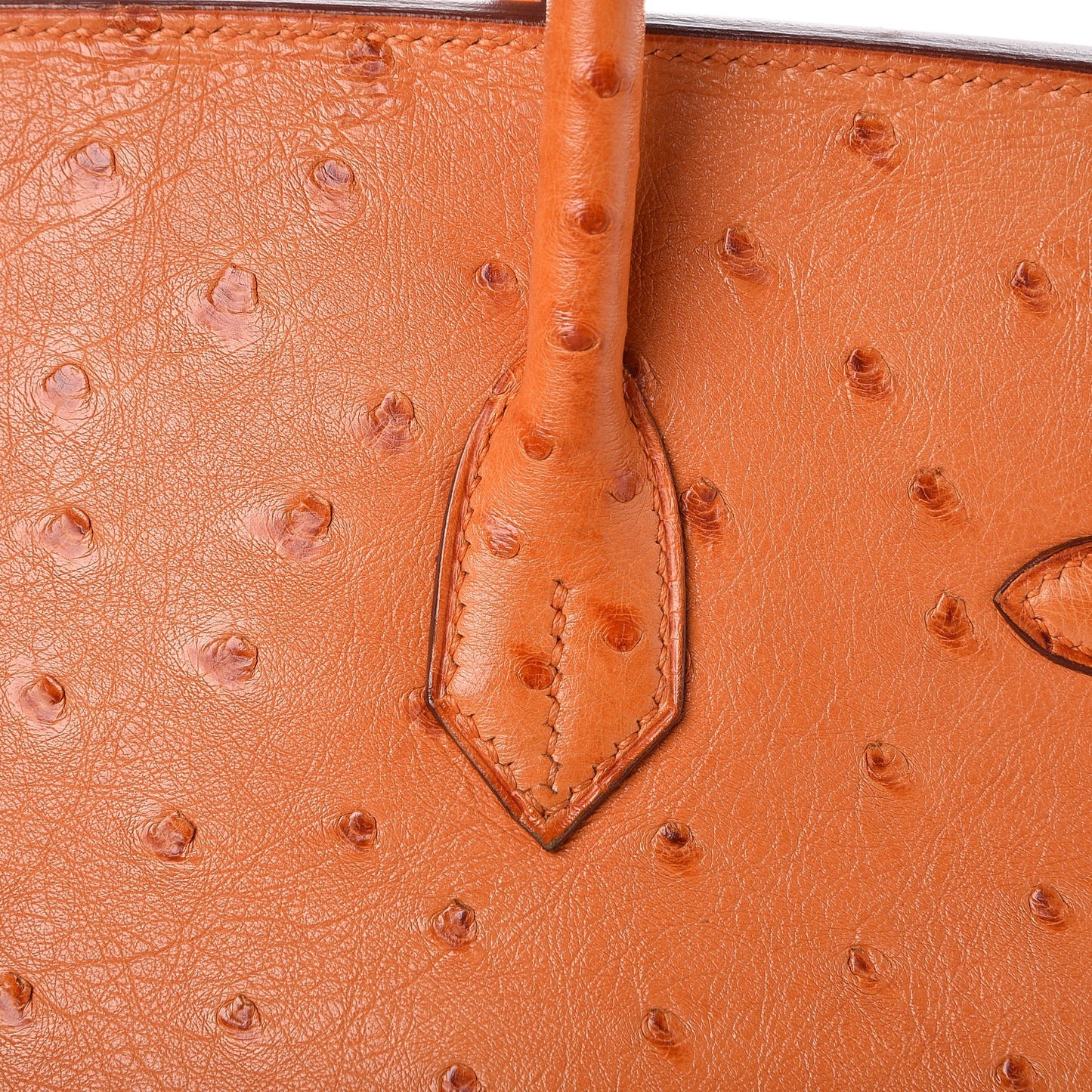 Ostrich Birkin 35 Orange