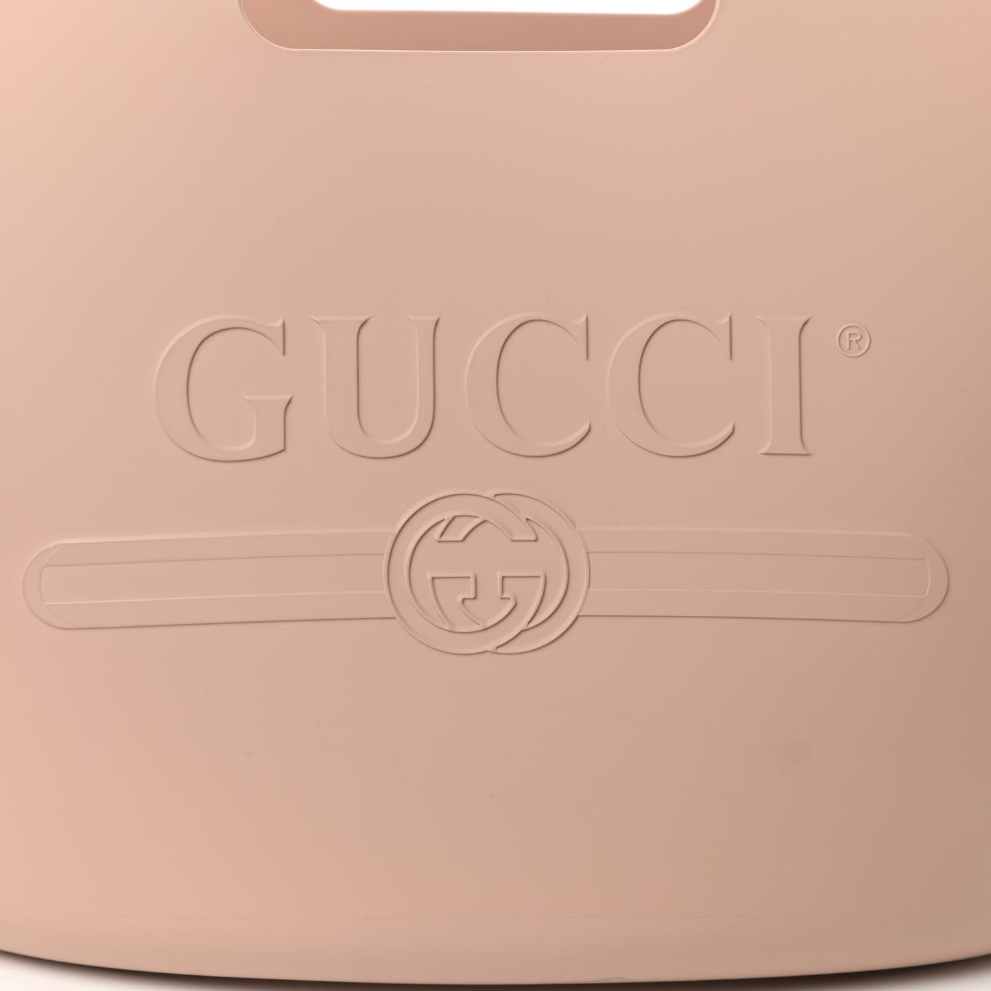 Rubber Oversized Logo Tote Rosa