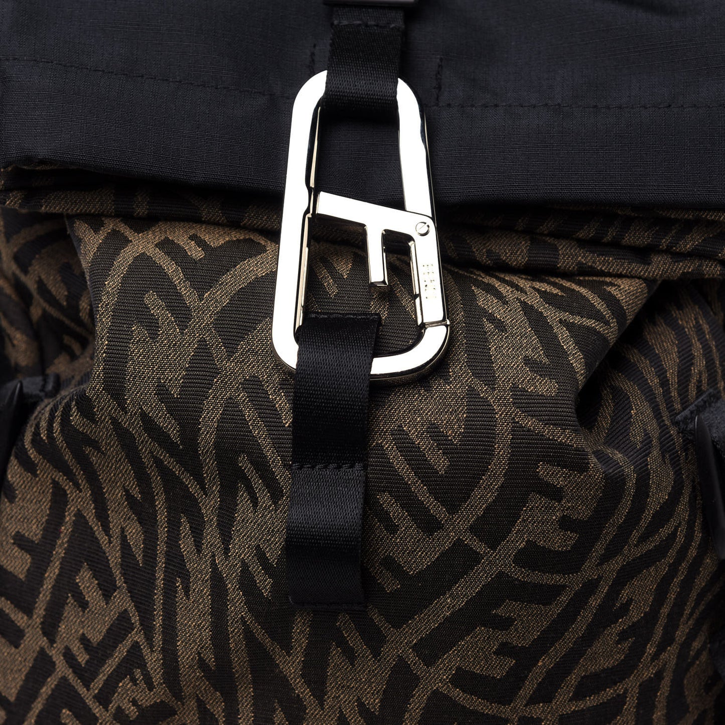 X SARAH COLEMAN Fabric Jacquard FF Vertigo Ferrino Ripstop Backpack Tobacco Moro Black